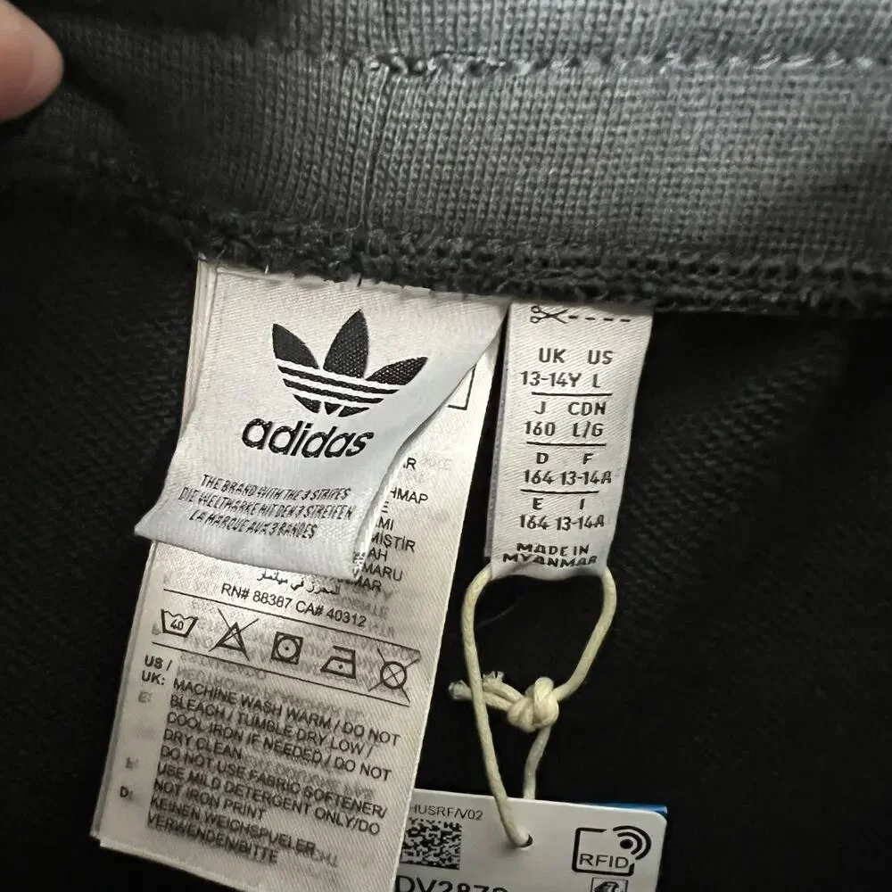 Adidas Trefoil Pants Large Kids Joggers Youth 3 Stripe Relaxed Fit Unisex New - Picture 13 of 13